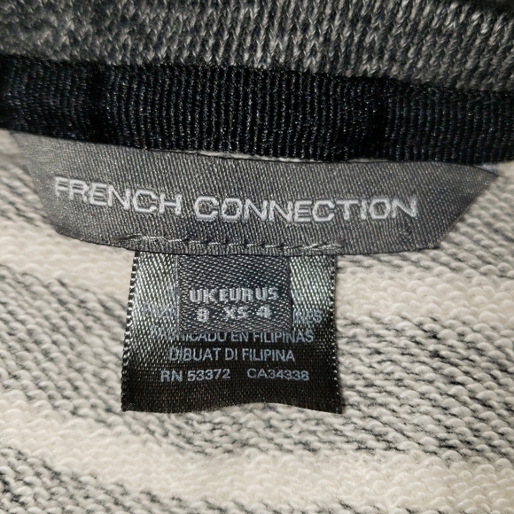 French Connection Normandy Stripe Tee Dress Sz 4 - Picture 9 of 10